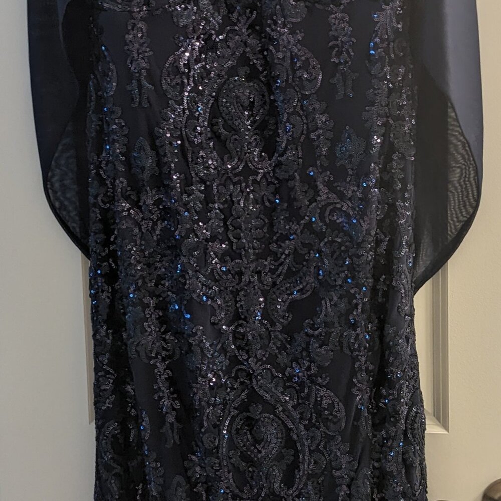 Sequined Evening Gown